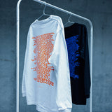 Nao Yoshioka 10th Anniversary Long Sleeve Tee White & Tangerine (limited supply) International Shipping