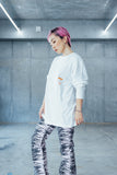 Nao Yoshioka 10th Anniversary Long Sleeve Tee White & Tangerine (limited supply) International Shipping